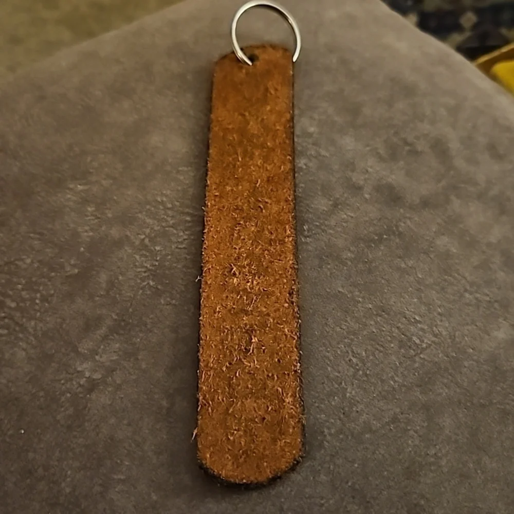 3/$30 US Marine Corp Leather Keychain Ring Holder Bag Tag